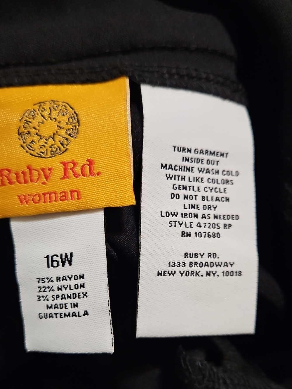 Ruby Rd. Black Wide-Leg Cropped Pants - Picture 8 of 8